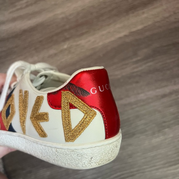 Gucci Ace Embroidered Love sneaker - Picture 4 of 6